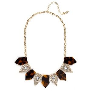 BaubleBar Tortoise Crystal Dagger Bib Necklace